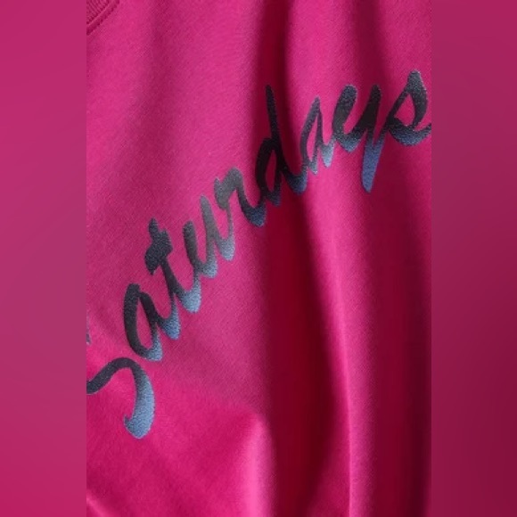 SATURDAYS NYC Graphic Logo Print T-shirt in Cotton Jersey NWT - Picture 4 of 8